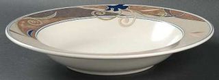 Mikasa Bolero Large Rim Soup Bowl, Fine China Dinnerware   Stoneware,Light&Dark