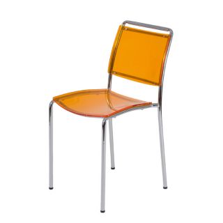 Stefie Orange Pro Stack Chairs (set Of 4)