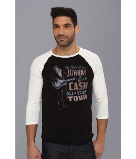 Lucky Brand Cash Tour Raglan Tee Mens T Shirt (Black)