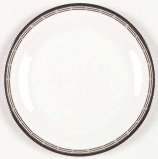 Mikasa Accent Gold Dinner Plate, Fine China Dinnerware   Rings, X Shapes, Plat