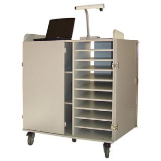 Woodware 20 Unit Laptop Cart L 20 CH / L 20 GGG Color Gray / Gray Granite