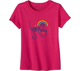 Girls Patagonia Live Simply™ Rainbow T Shirt 62186   Rossi Pink Graphic T