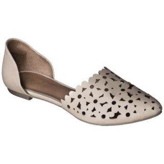 Womens Mossimo Lainey Perforated Two Piece Flats   Blush 11