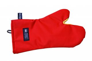 San Jamar 15 in Conventional Oven Mitt w/ 500 F Heat Protection, Magnet & Loop, Kevlar