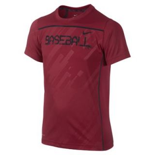Nike Field Sport Boys Baseball Shirt   Gym Red