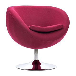 Lund Modern Bucket seat Carnelian Red Arm Chair