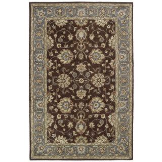 Hand tufted Royal Taj Brown Wool Rug (5 X 79)