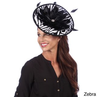 Swan Womens Sinamay Covered Velvet Fascinator With Feathers (100 percent Wool, chenilleInside dimensions 22 inches to 22.5 inches Crown 4 inchesBrim 5.5 inchesCare instructions Hand wash onlyImportedClick here to view our hat sizing guide)