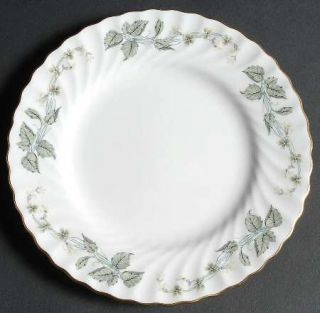 Minton Greenwich Salad Plate, Fine China Dinnerware   Fife Shape, Vine On Swirl