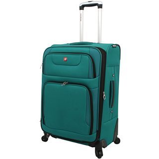 SwissGear 24 Expandable Spinner Upright Luggage, Teal