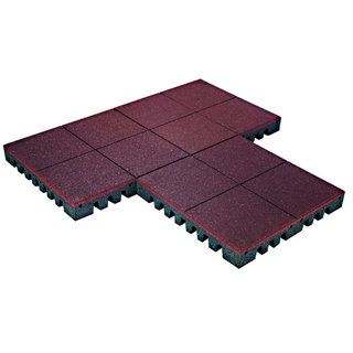 Playfall Playground Terra Cotta 1.75 inch Safety Surfacing (320 Sq. Ft) (Terra CottaSuitable for a 4 foot fall heightCovers 320 square feetSlip resistant and minimal maintenanceNumber of tiles 80Weight 20 pounds eachMaterials Recycled RubberDimensions