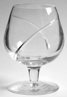 Waterford Siren Brandy Glass   Two Curved Cuts, No Trim