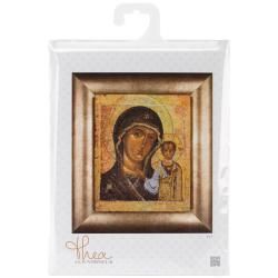 Icon Virgin Of Kazan On Aida Counted Cross Stitch Kit  9 1/2 X11 3/4 18 Count