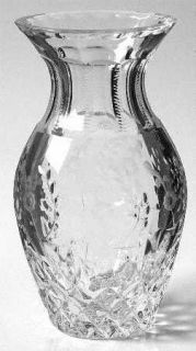 Rogaska Gallia Flared Vase   Gray & Polished Cut Floral Design