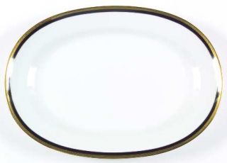 Richard Ginori Palermo Black 15 Oval Serving Platter, Fine China Dinnerware   I