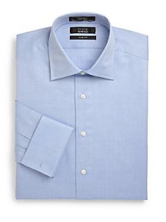 Birds Eye Royal Oxford Cotton Shirt/Slim Fit   Blue