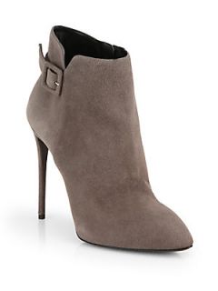 Giuseppe Zanotti Suede Buckle Ankle Boots