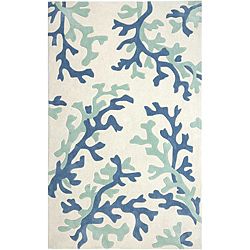 Hand tufted Blue Area Rug (5 X 76)