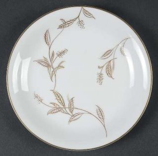 Noritake 5693 Bread & Butter Plate, Fine China Dinnerware   Gold Flowers, Long S