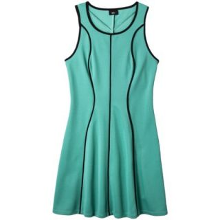 Mossimo Womens Sleeveless Fit and Flare Dress   High Tide XL