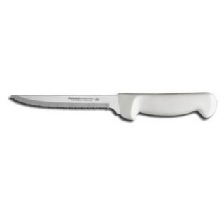 Dexter Russell Russell International 6 in Scalloped Edge Utility Knife, White Handle