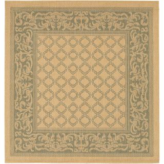 Recife Natural Garden Lattice Rug (76 X 106) (NaturalSecondary color GreenPattern BoarderTip We recommend the use of a non skid pad to keep the rug in place on smooth surfaces.All rug sizes are approximate. Due to the difference of monitor colors, some