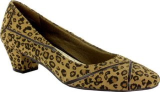 Womens Easy Street Cici   Leopard Suede/Brown Casual Shoes
