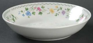 Farberware English Garden (225/225a,White Bckgd) Coupe Soup Bowl, Fine China Din