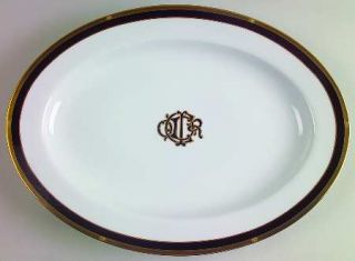 Christian Dior Dior Monogram Black 14 Oval Serving Platter, Fine China Dinnerwa