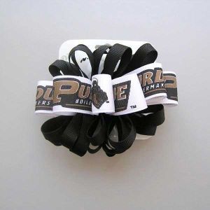Purdue Boilermakers Little Earth Small Logo Loop Bow