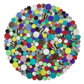 Nuloom Handmade Circles Multi Cowhide Leather Round Rug (56 Round) (MultiPattern AbstractTip We recommend the use of a non skid pad to keep the rug in place on smooth surfaces.All rug sizes are approximate. Due to the difference of monitor colors, some 
