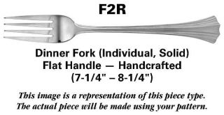 Reed & Barton Nautica (Stainless) Dinner Fork Solid Individual HC   Stainless, L