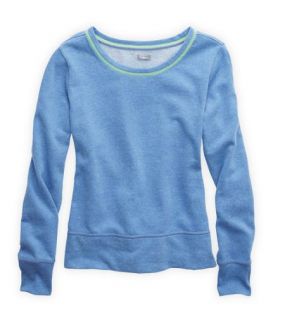 Rome Blue Aerie Soft Texture Crewneck Sweatshirt, Womens XXL
