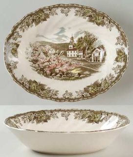 Johnson Brothers Friendly Village, The (Made In England 9 Oval Vegetable Bowl