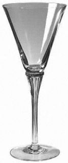 Sasaki Engagement Water Goblet   Clear,Gold Ring On  Stem