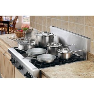 Cuisinart Multi Clad Pro 12 pc. Stainless Steel Cookware Set Multicolor   MCP 