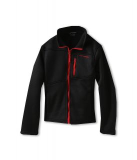 Weatherproof Kids Textured Fleece Jacket with Contrast Zippers Boys Coat (Black)