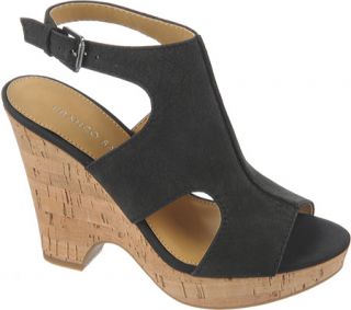 Womens Franco Sarto Glamour   Black Gobi Leather Casual Shoes