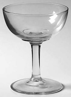 Heisey Revere Clear (Non Optic) Champagne/Tall Sherbet   Line #1183, Plain, Non 
