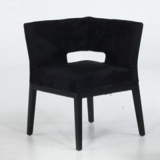 Armen Living Side Chair LC312CRMF Color Black