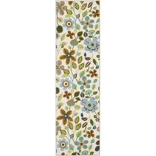 Safavieh Four Seasons Stain Resistant Hand hooked Ivory Rug (2 X 6)