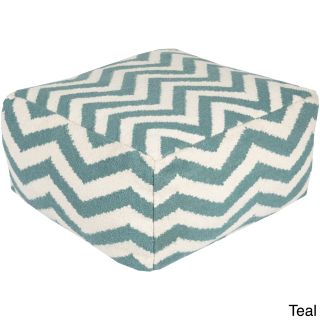 Large Square Chevron 24 inch Pouf