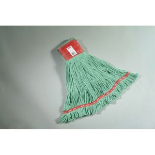 Rubbermaid Web Foot Wet Mops, Cotton/synthetic, Green, Large, 5 in.