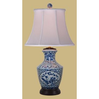 East Enterprises LPBWQ1016C Vase Table Lamp   Blue and White   LPBWQ1016C