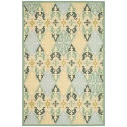 Hand hooked Chelsea Sonet Multicolor Wool Rug (79 X 99)