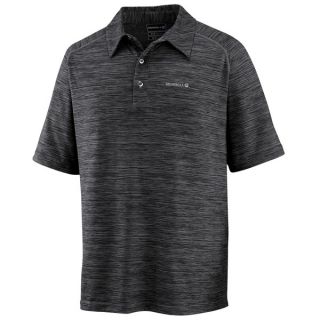 Merrell Torreon Polo Shirt   UPF 50+  Short Sleeve (For Men)   BLACK PRINT (XL )