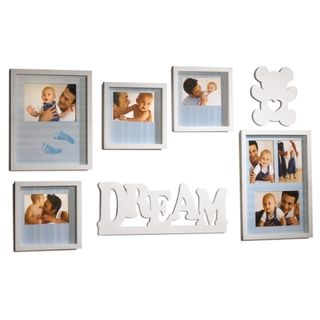 Mellannco 7 piece Baby Dream Wall Photo Frame Set