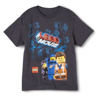 Lego Movie Brick Clouds Tee   Charcoal XS