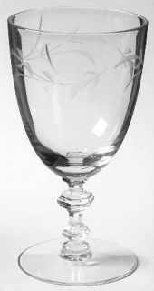 Tiffin Franciscan Elizabeth (Older,Gray Cut) Low Water Goblet   Stem 17453, Olde