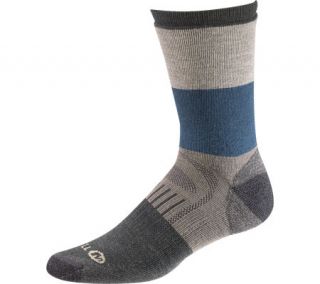 Mens Merrell Gumjuwac (2 Pairs)   Dark Charcoal/Teal Striped Socks